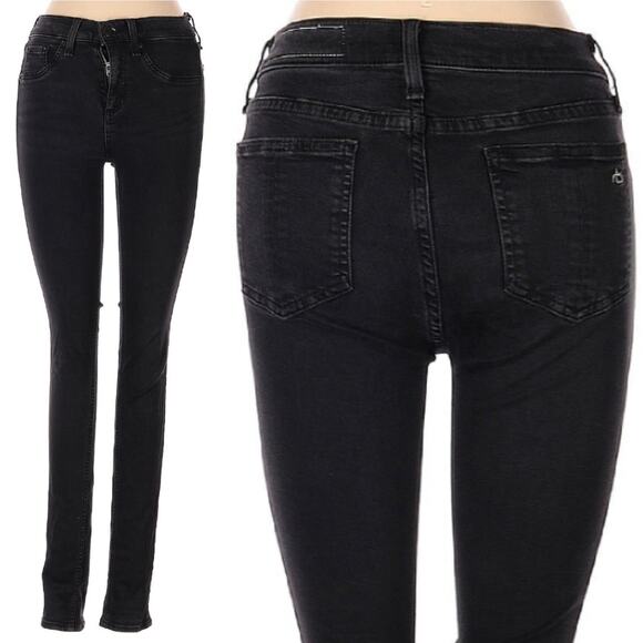 Rag & Bone Size 25 Black Skinny Jeans - Picture 1 of 3